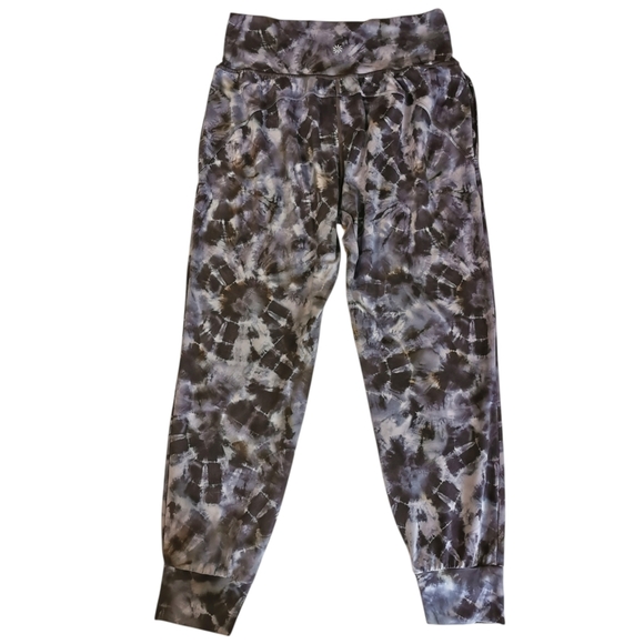 Athleta Salutation Printed Joggers Calypso Navy Tie Dye Pockets Athleisure Sz M - Picture 4 of 9